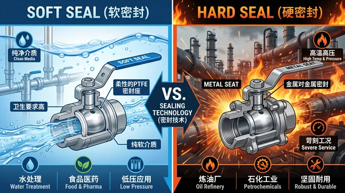 软硬密封对比