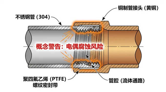 Galvanic corrosion warning